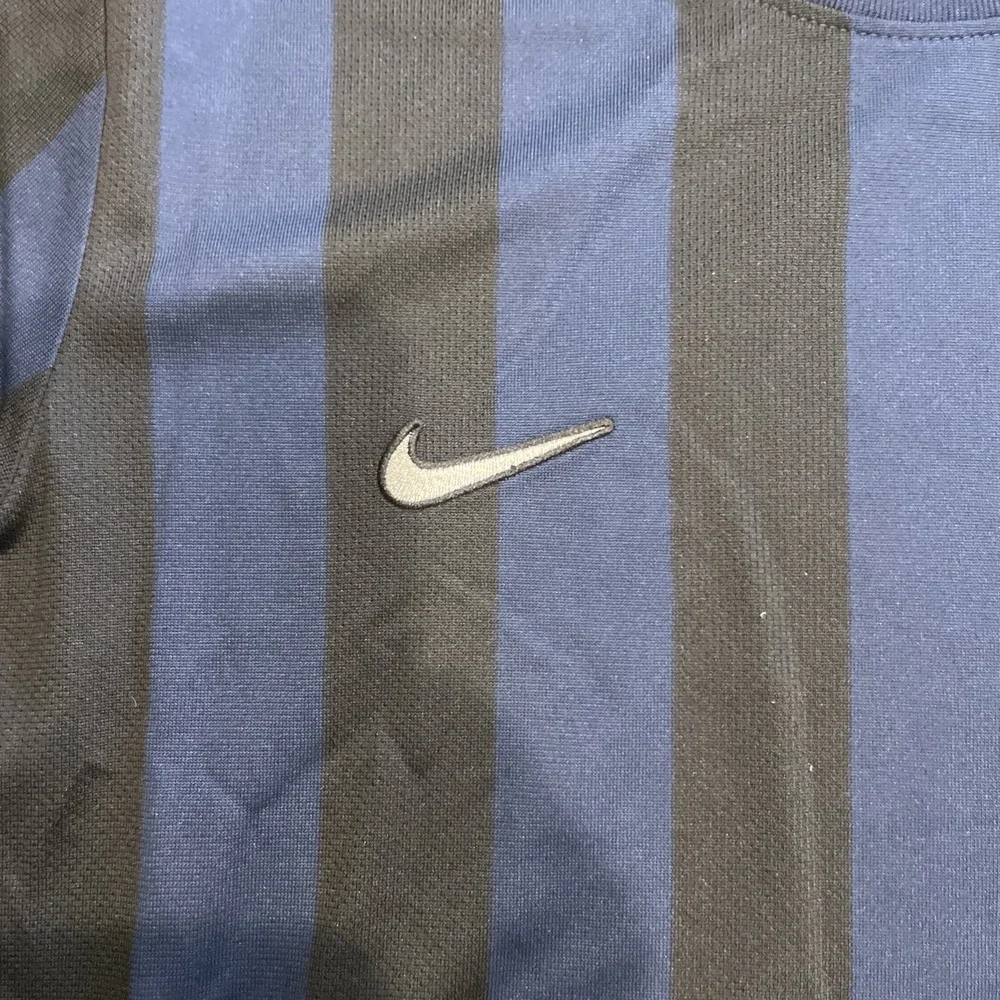 Nike‎ Division IV Striped Soccer Jersey Womens Size Large Blue/Black CW3818-419